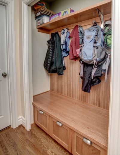 Built-In Cherry Entry Cabinet