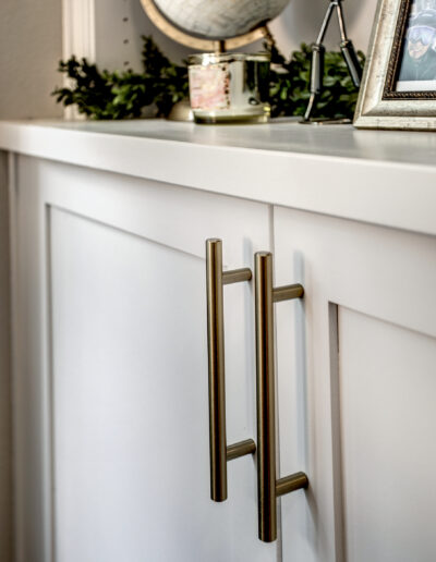 Built-In Painted Fireplace Cabinets