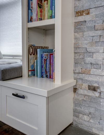 Painted Built-In Reading Nook