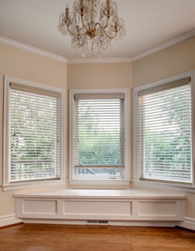 White Painted Window Seat