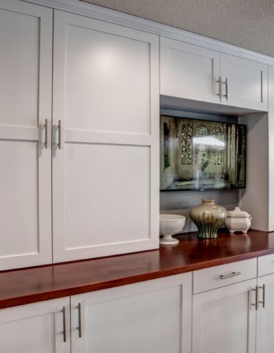 Painted Dining Room Eating Island - Cabinets