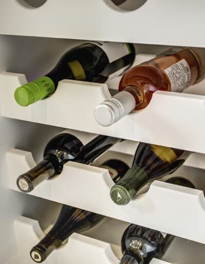 Painted White Wine Storage