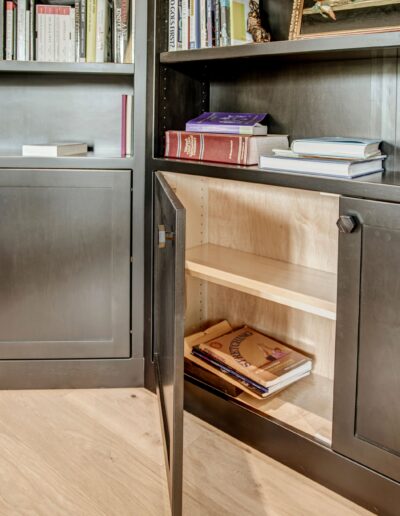 Black Home Office Bookcase - Shelves