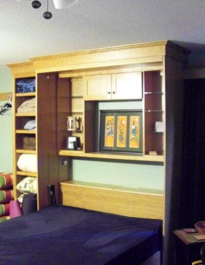 Built-In Cherry Wall Bed