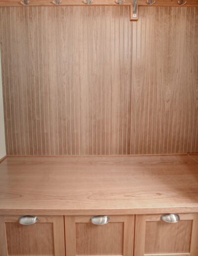 Built-In Cherry Entry Cabinet