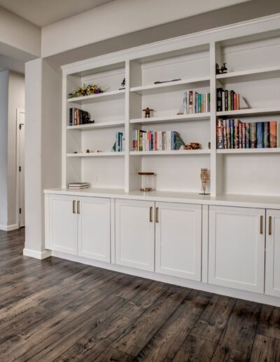 Built-In Painted Bookcase - Shelves