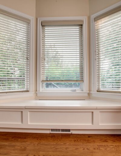 White Painted Window Seat