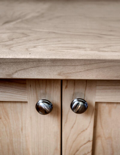Built-In Maple Benches - Upper Cabinet